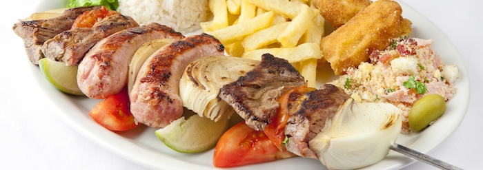 Our Specialities:   Skewered Meat Variety